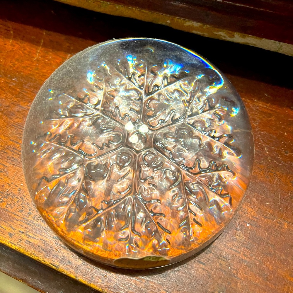 Beautiful clear glass paperweight